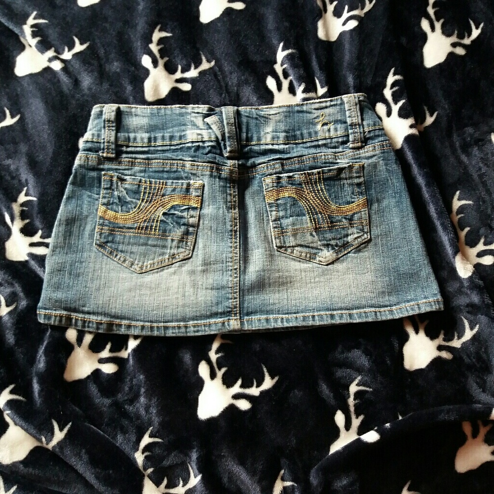 Hydraulic Jean Skirt